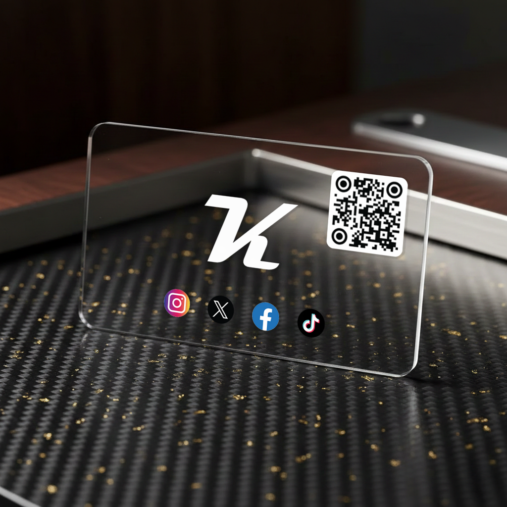 Premium Clear Plastic Business Cards view 4