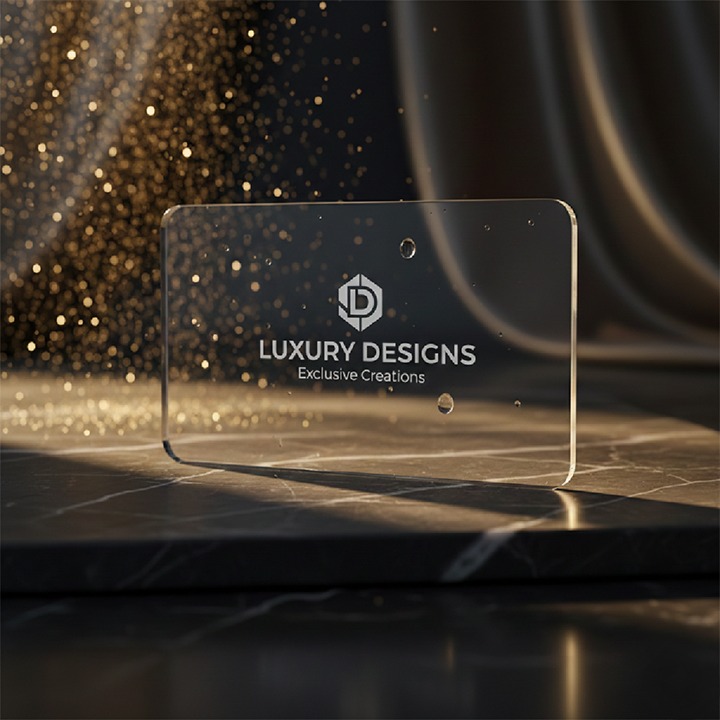 Premium Clear Plastic Business Cards view 6