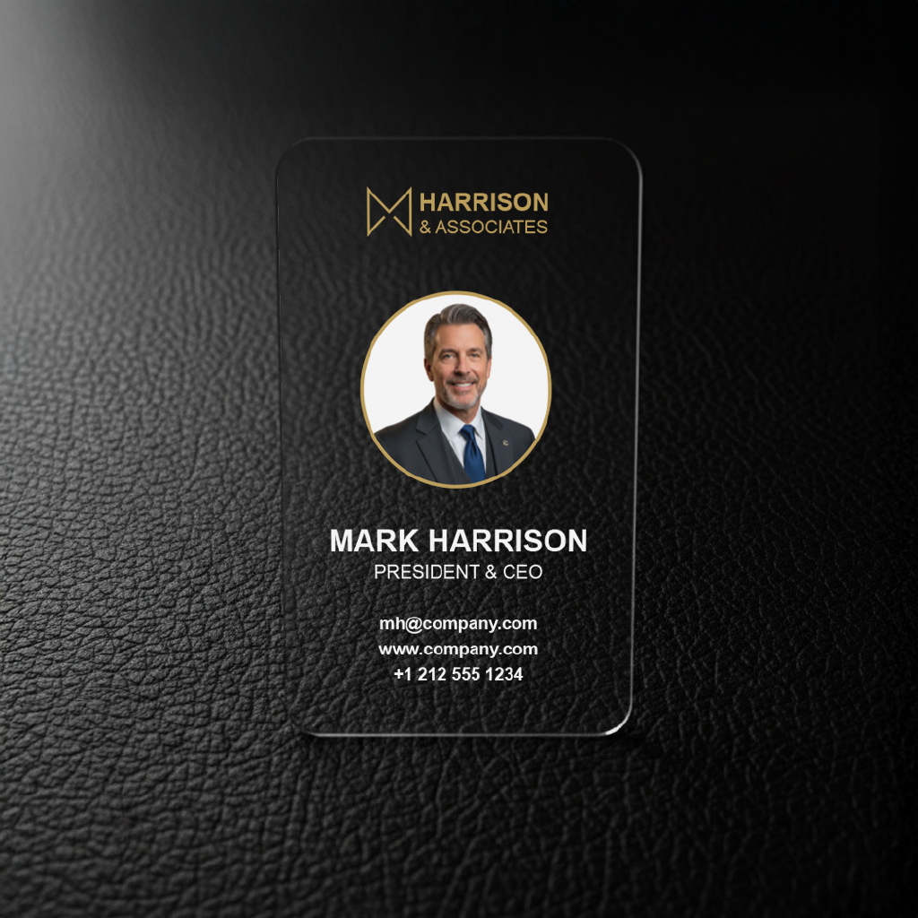 Premium Clear Plastic Business Cards view 5