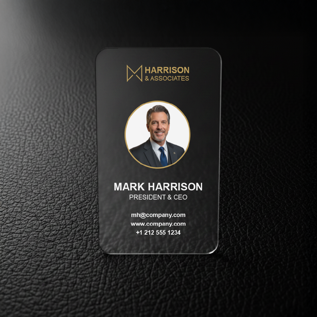 Premium Frosted Plastic Business Cards view 3