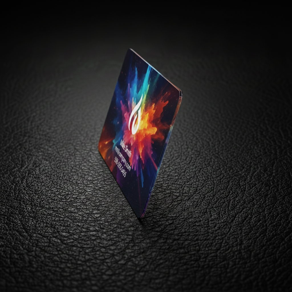 Premium Solid White PVC Business Cards view 2