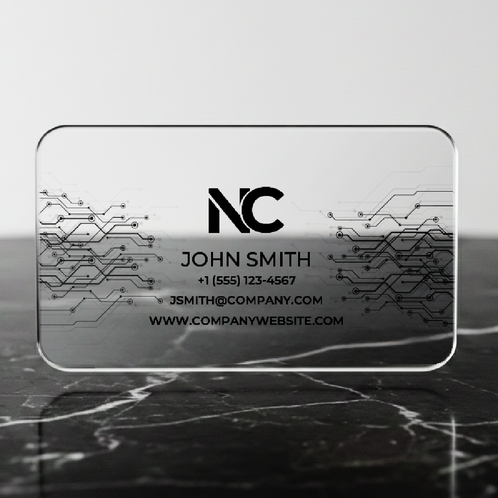 Premium Tech1 Black Clear Plastic Template