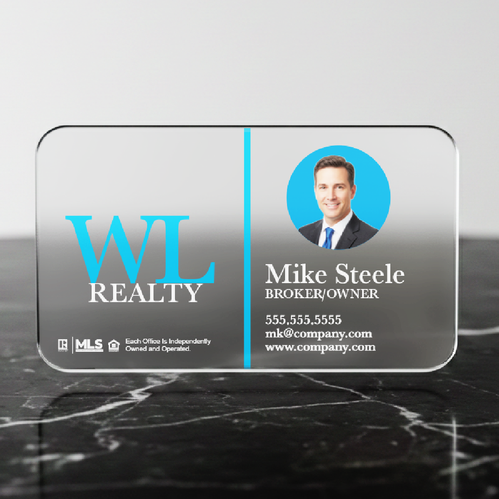 F Line Color Plastic Business Card