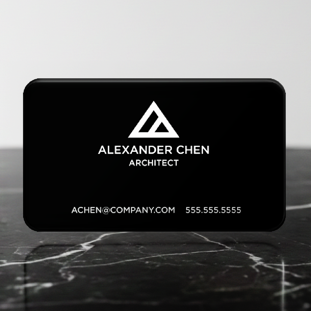 Premium Minimalist Black Solid White PVC Template