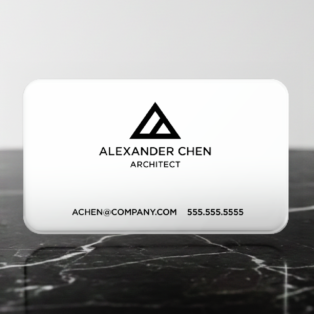 Premium Minimalist White Solid White PVC Template